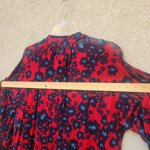 FREE PEOPLE Women's Love Letter Tunic Dress Medium Oversized Ruffle Boho - Picture 13 of 15